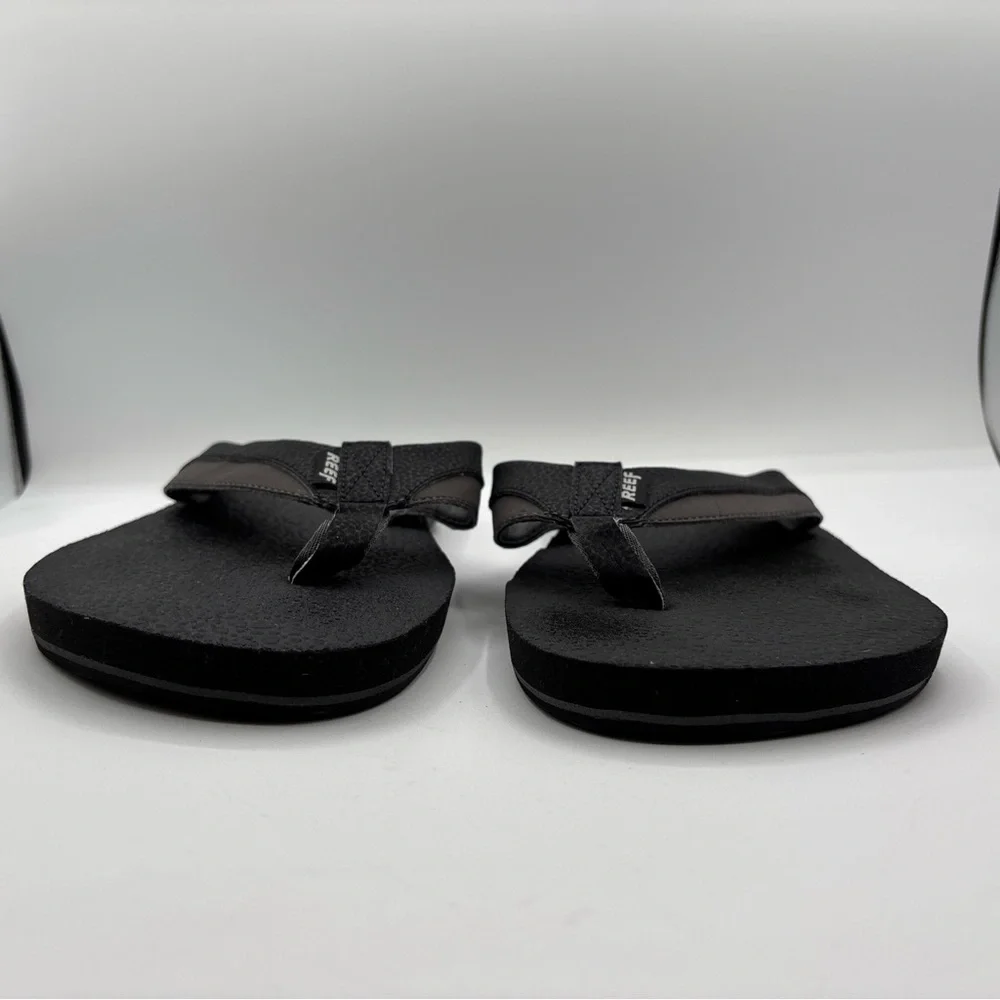Reef Flip Flops Men's Size 12 K-10 EUR 45 Black Gray Slip On Comfort Sandals